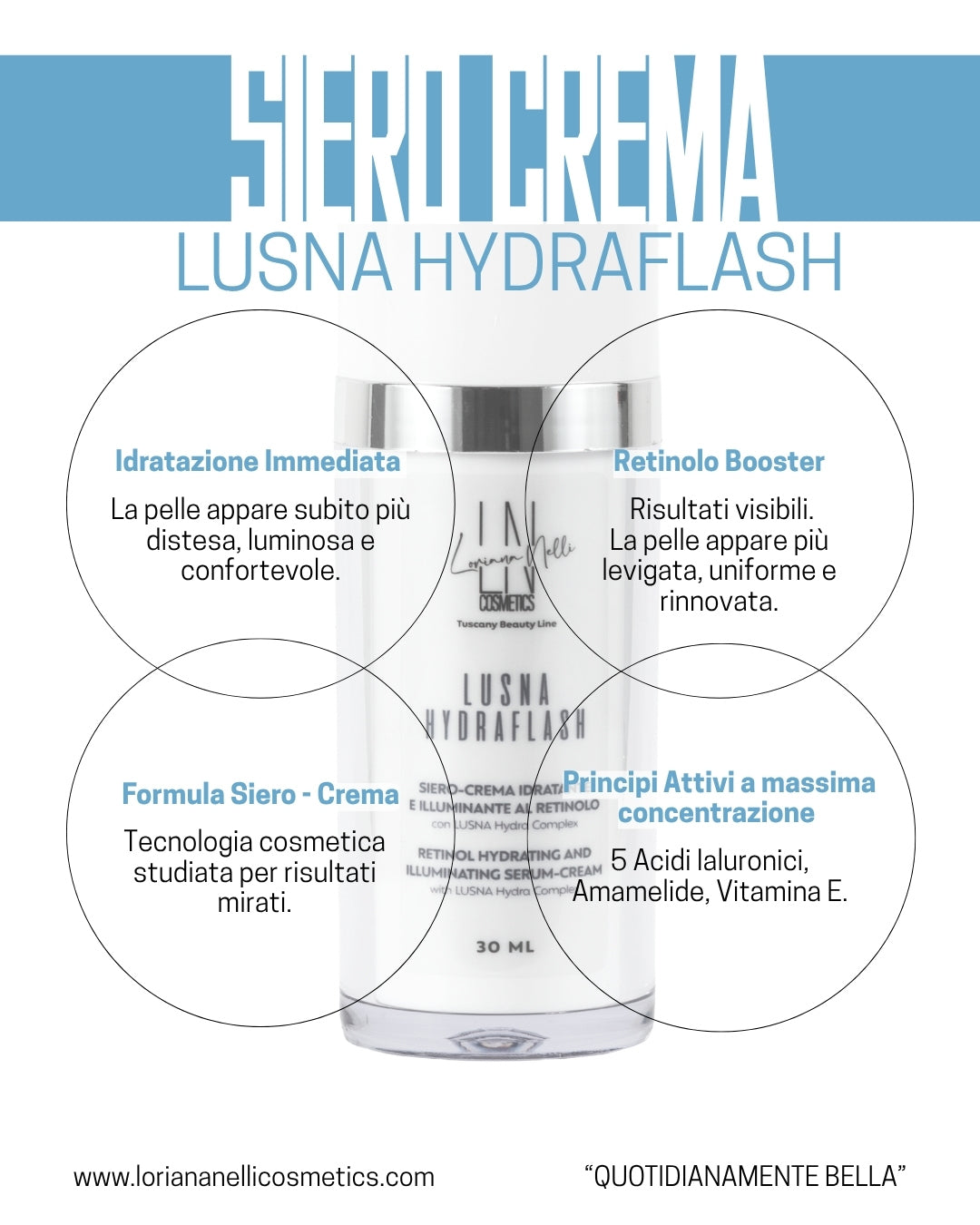 Siero Crema Idratante e Illuminante al Retinolo