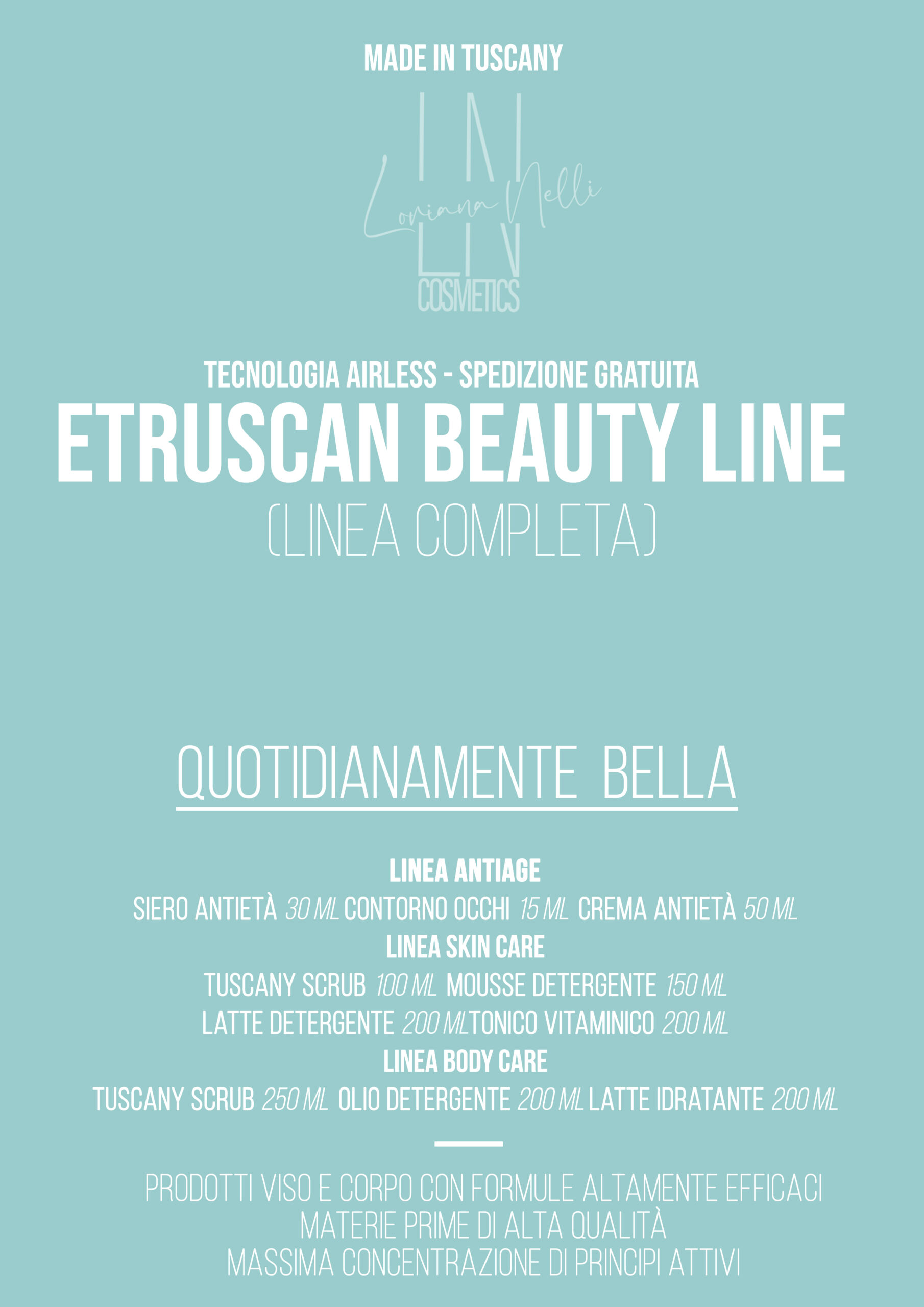 SCHEDA Etruscan Beauty Line